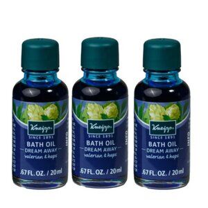 ( 3 ) Kneipp Bath Oil, Dream Away Valerian & Hops, 0.67 fl. oz - NEW